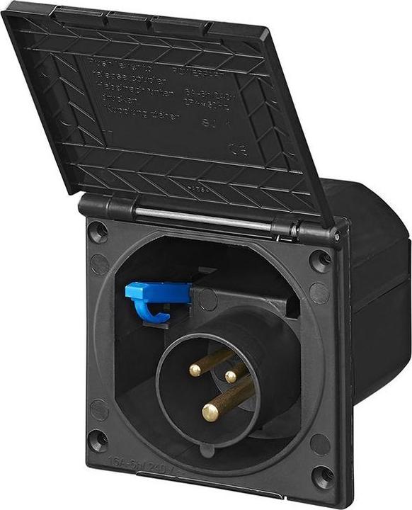 ProPlus Installation de la fiche d'alimentation CEE angulaire noire