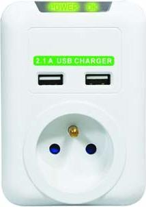 Actual product image Logo Wireless 1 socket, 2x USB