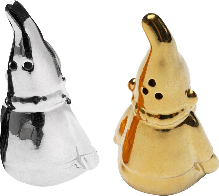 Produktbild Kare Design Salz und Pfefferstreuer Zwerg Silber/Gold (2/Set) (Salz)