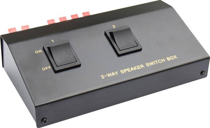 Good Connections Loudspeaker switch box for connecting 2 pairs of loudspeakers (Audio Switch)