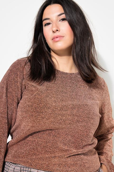 Produktbild Studio Untold Longsleeve, Glitzer-Jersey, Ballon-Langarm (50, 52)