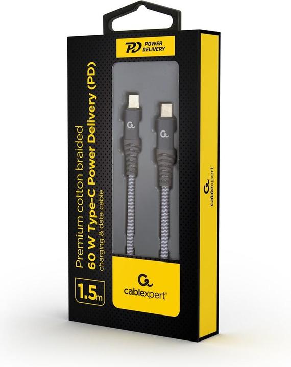 Image du produit Gembird CC-USB2B-CMCM60-1.5M Type-C PD (1.50 m, USB 2.0, 60 W)