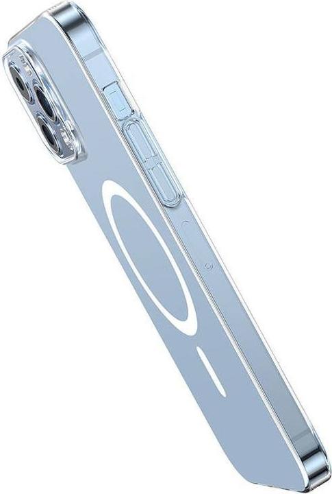 Actual product image Baseus Phone case Magnetic Crystal Clear for iPhone 13 Pro (transparent) with all-tempered-glass scr (Apple iPhone 13 Pro)