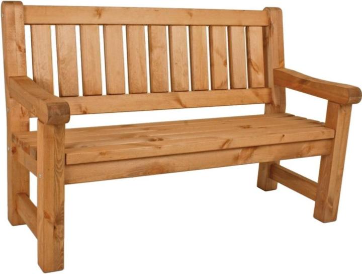 Actual product image Garden Pleasure Garden bench Allgäu 960361 brown wood 124.0 cm