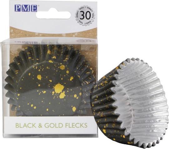 Image du produit PME Moules à cupcakes noir & or (5 cm)