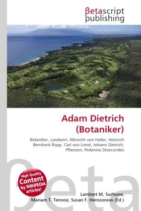 Produktbild Adam Dietrich (Botaniker) (Deutsch, 2010)