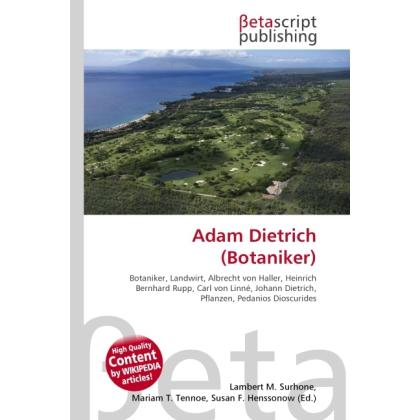 Adam Dietrich (Botaniker), Fachbücher
