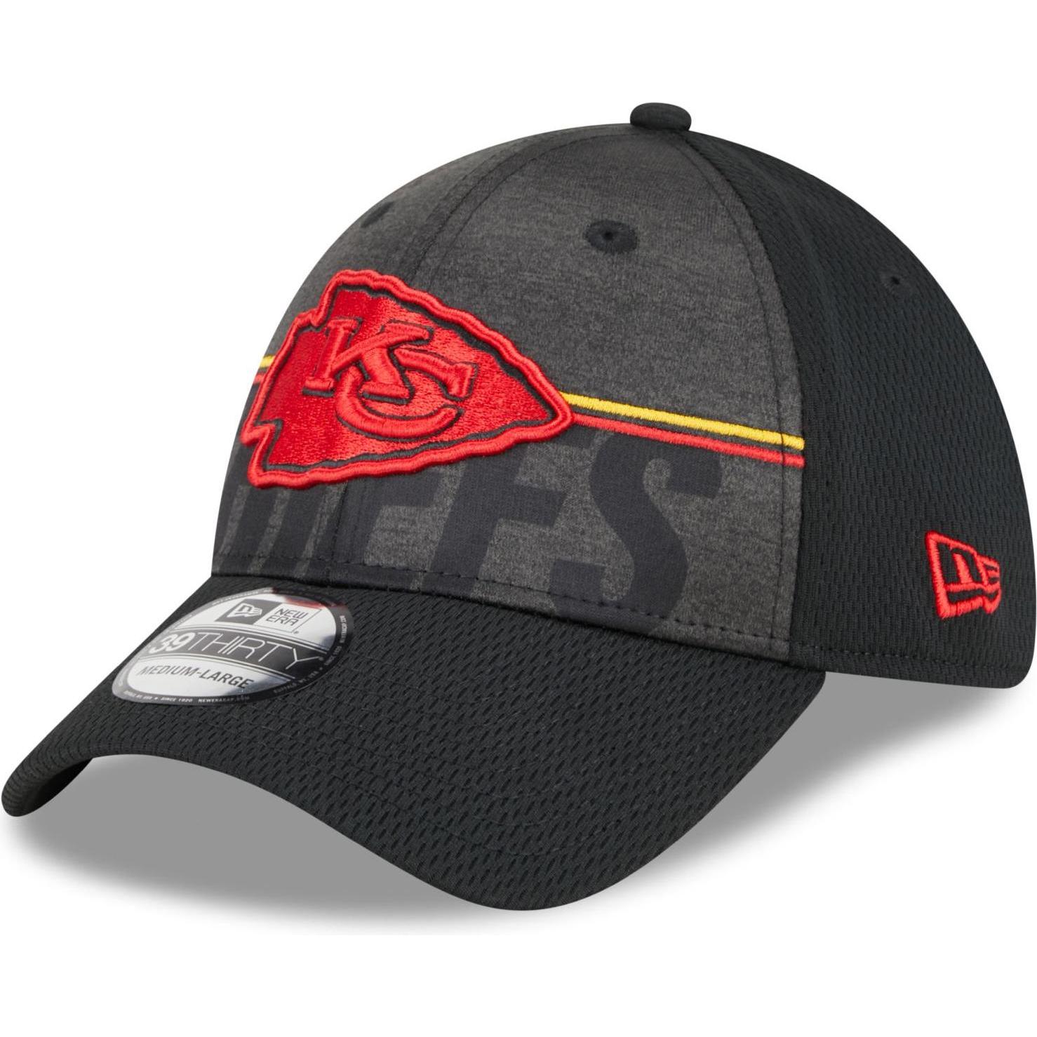 Thumbnail - New Era, Herren, Cap, 39Thirty Cap - TRAINING 2023 Kansas City Chiefs - M/, Schwarz, (M)