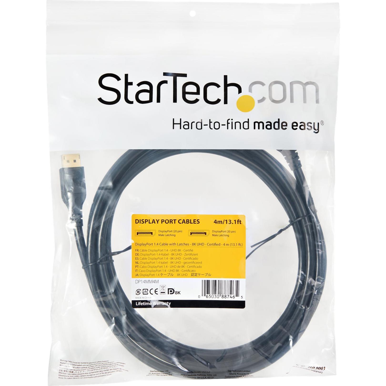 Thumbnail - StarTech DisplayPort — DisplayPort (4 m, DisplayPort), Video Kabel