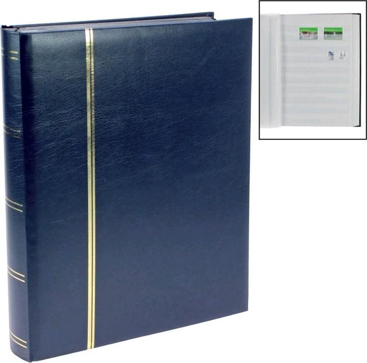 Schwäbische Albumfabrik Stamp Collector's Album, blue cover (230 x 305 mm)