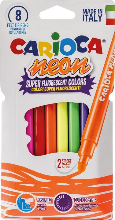 Produktbild Carioca Fasermaler Neon (8x)
