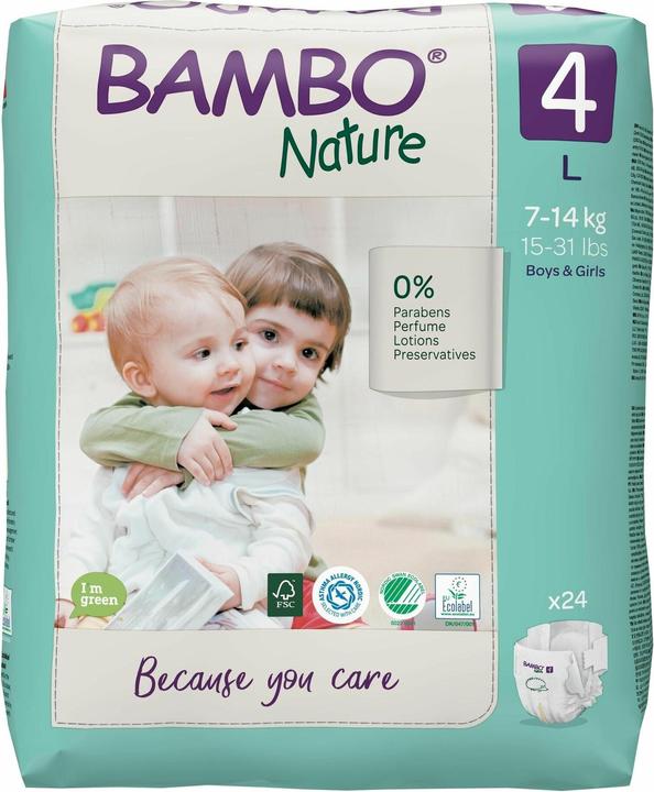 Image du produit Bambo Couches biologiques (Taille 4, Pack, 24 pièce(s))
