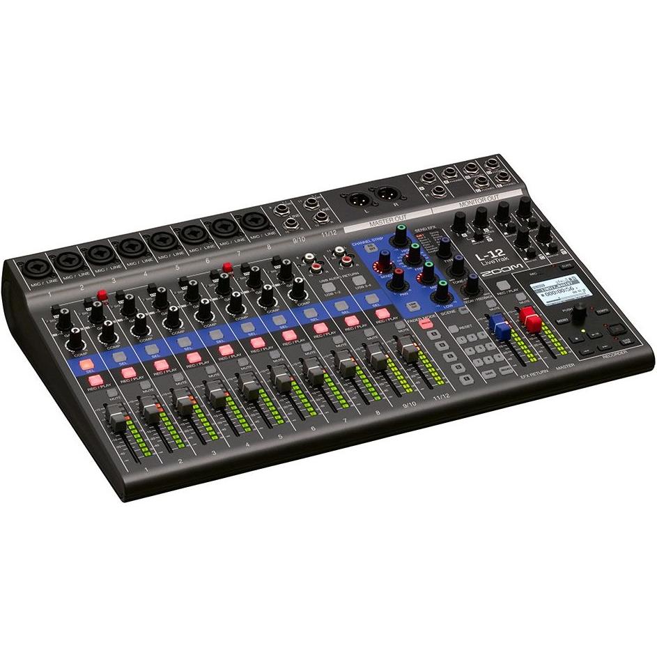 Thumbnail - Zoom L-12 LiveTrak (Studio- und Livemixer), Mischpult, Schwarz