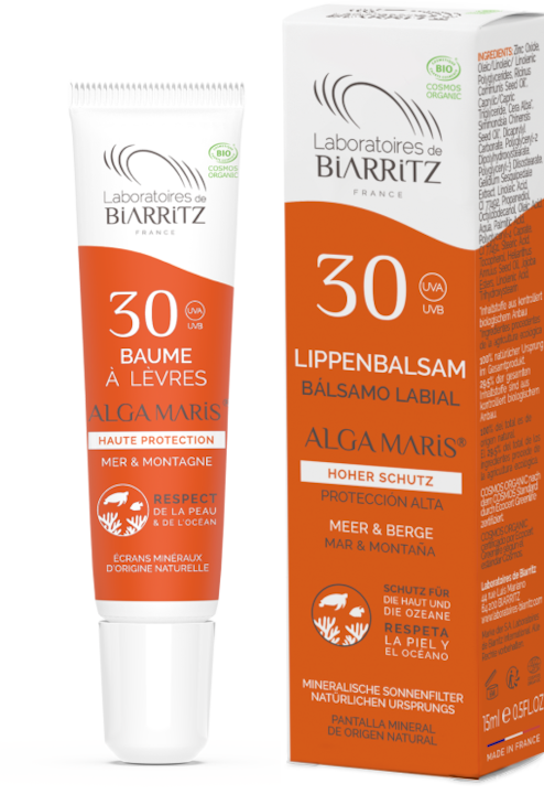 Produktbild Laboratoires de Biarritz Lippenbalsam LSF30 ohne Parfum Bals (Pflegestift, 15 ml)