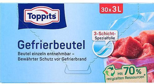 Actual product image Toppits Freezer bag (30x)