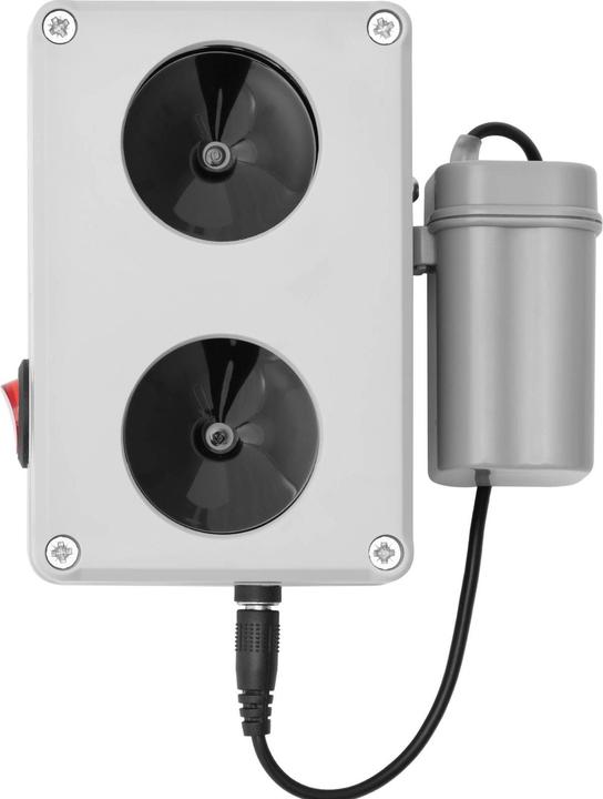 Produktbild Wiesenfield Ultraschall Tiervertreiber Tierschreck Marderschreck Akku 360° 1500 m²