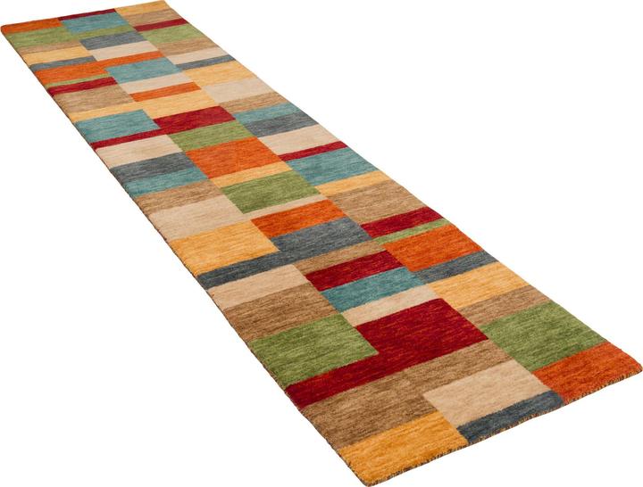 Produktbild Pergamon Natur Wolle Teppich Gabbeh Esta Läufer (70 x 140 cm)