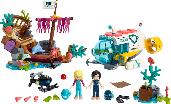 Image du produit LEGO Un bateau de sauvetage pour les dauphins (41378, LEGO Friends)