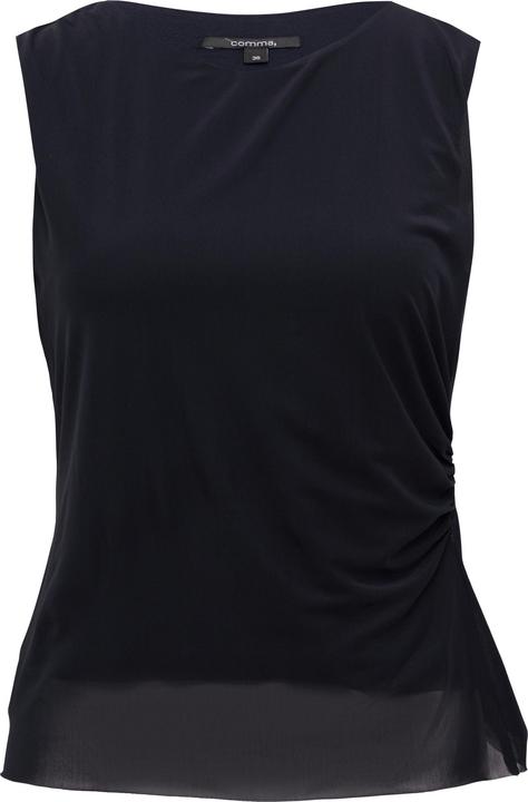 Produktbild Comma T-Shirt Mesh-Top mit seitlicher Raffung (32)