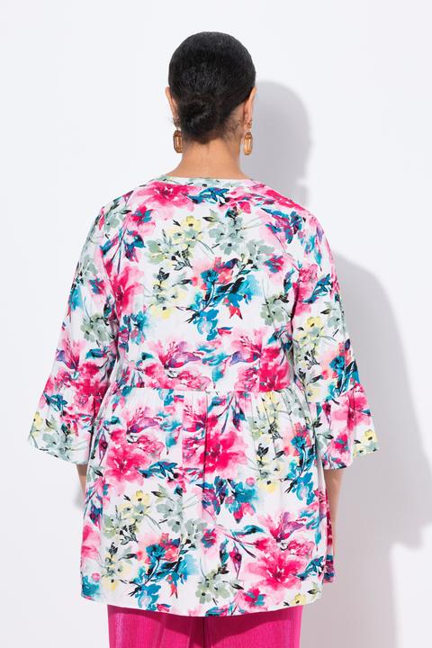 Produktbild Miamoda Bluse, A-Linie, Blumenmuster, Volants (48)