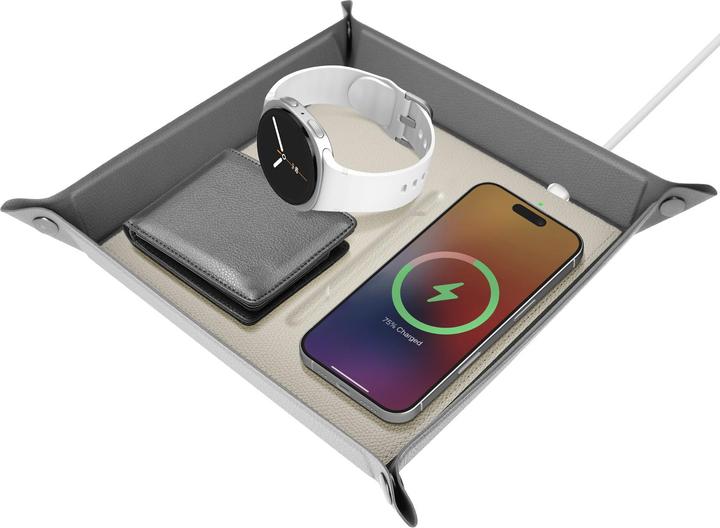 Produktbild 4smarts Ladestation Smarttray Grau, Gleichzeitige Ladevorgänge (15 W)
