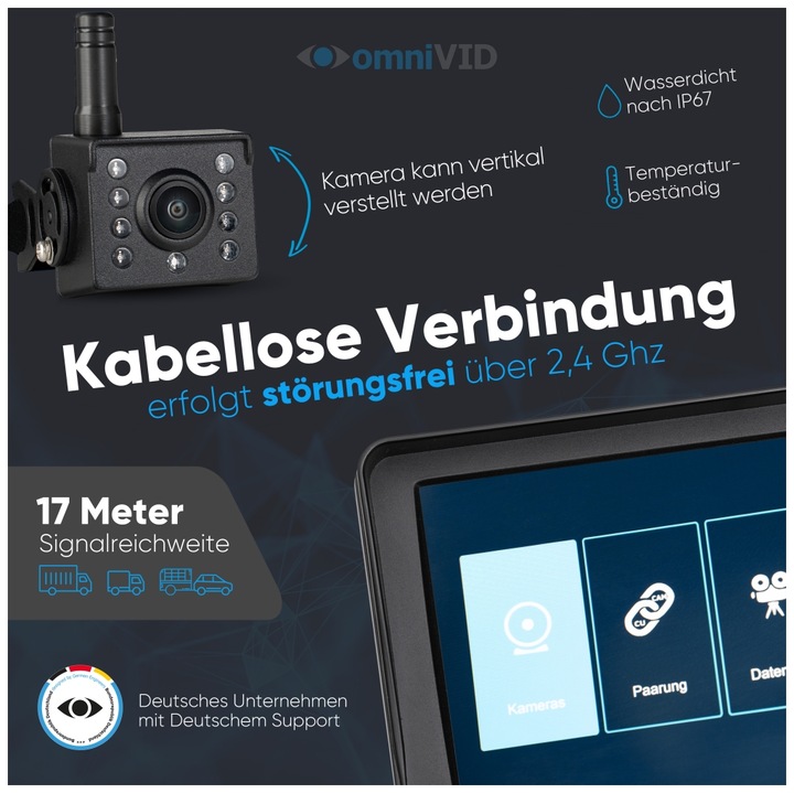 Image du produit OmniVID Equi-Cam mit 5 Zoll Monitor