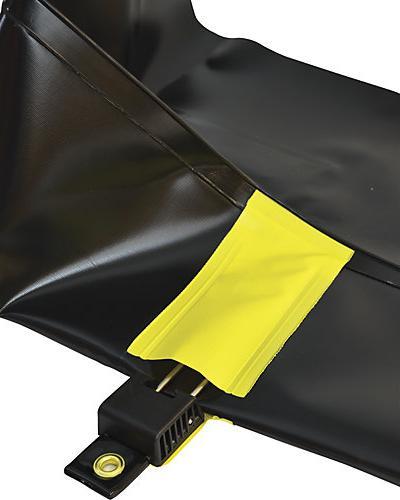 Actual product image Justrite QuickBerm® Plus folding tray