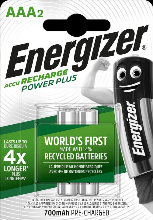 Actual product image Energizer Recharge Power Plus (2 pcs., AAA, 700 mAh)