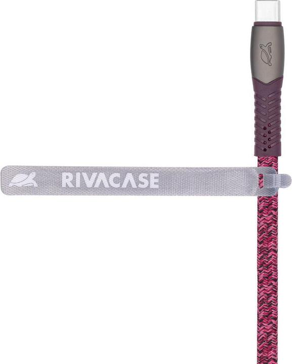 Image du produit Rivacase CÂBLE USB-C VERS USB-C /ROUGE PS6105 RD12 (1.20 m, USB 2.0, 60 W)