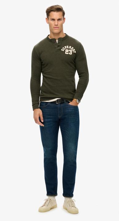 Produktbild Superdry Grandad-Oberteil im Vintage-Stil mit langen Ärmeln (S)