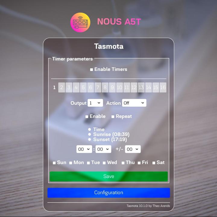 Actual product image Nous A5T Smart Power Strip (3x)