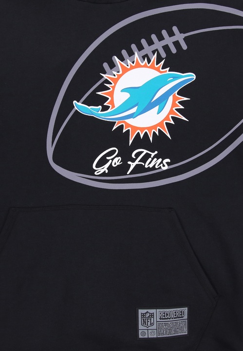 Actual product image Recovered Re:covered fleece hoody - PATCHES Miami Dolphins (3XL)