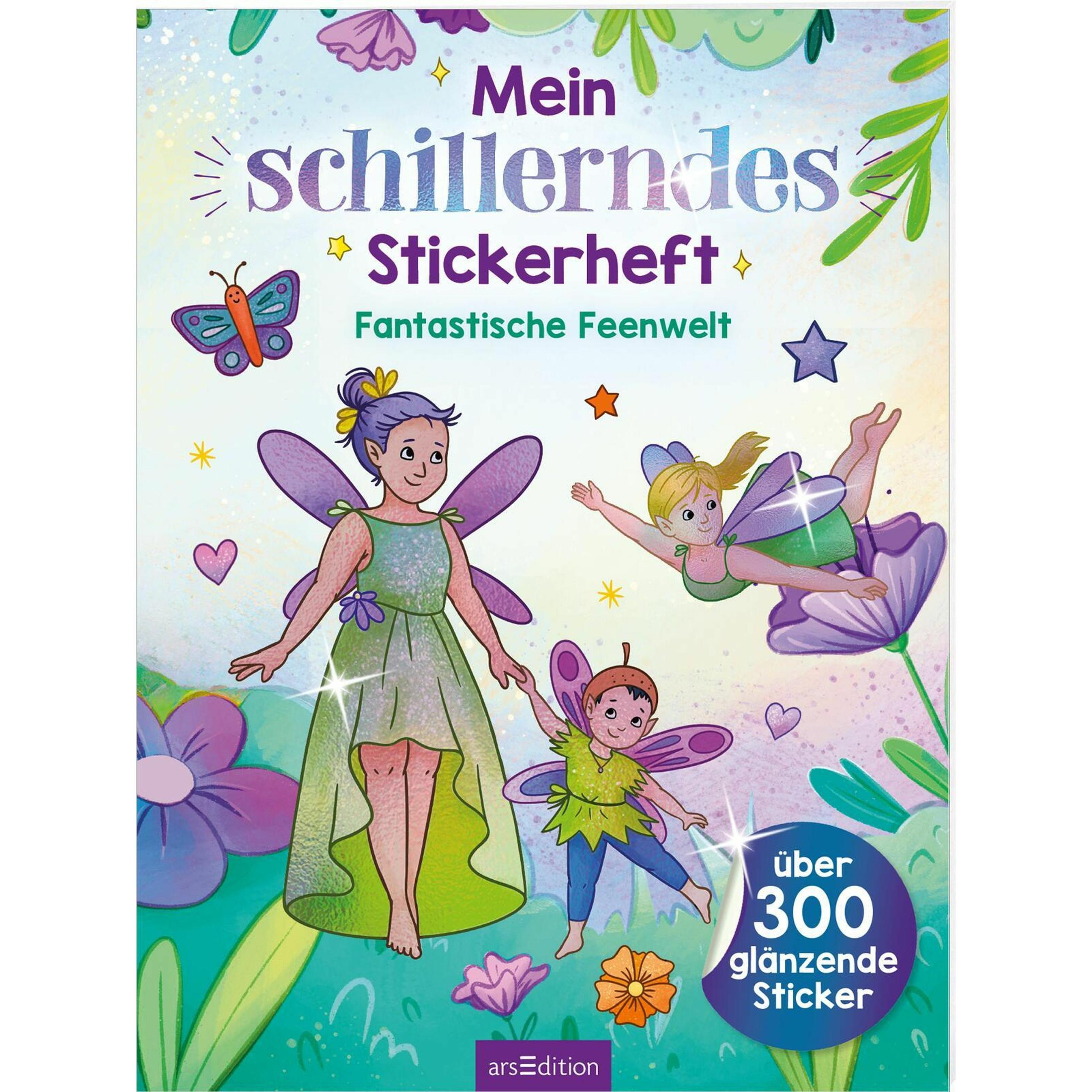 Ars Edition, Sticker, Mein schillerndes Stickerheft – Fantastische Feenwelt