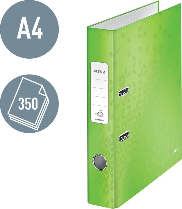Immagine prodotto Leitz Cartella WOW 10060054 DIN A4 50mm cartone verde (A4, 50 mm, 1 Pezzo/i)