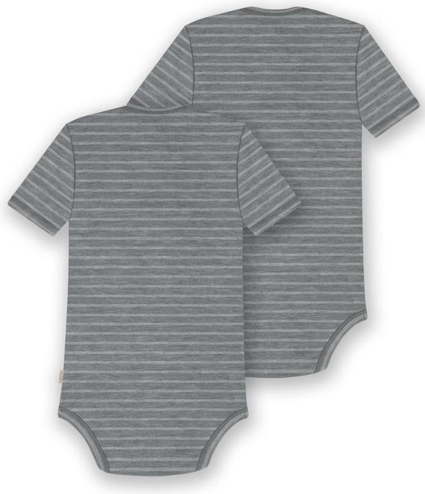 Actual product image Normani Set of 2 baby merino bodysuit short sleeves "Tauranga" - 9289 (62)