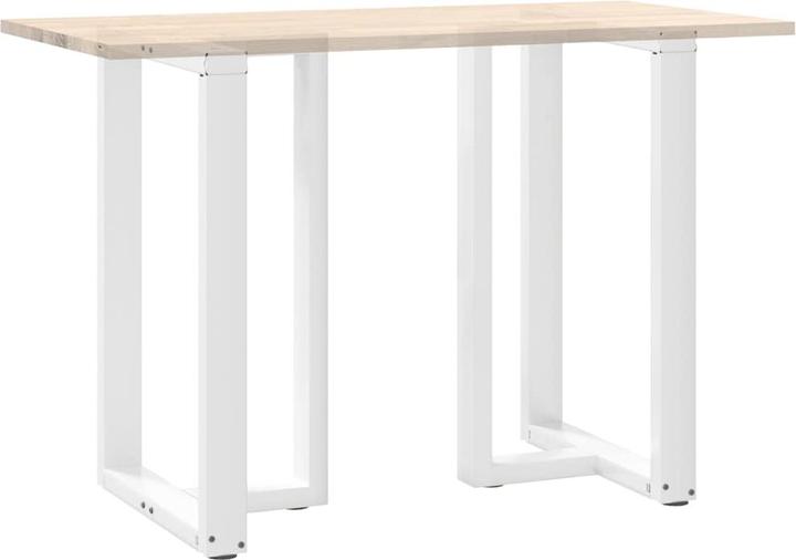 Actual product image VidaXL Bar table legs T-shape 2 pcs. White 60x35x(91-92) cm steel table leg