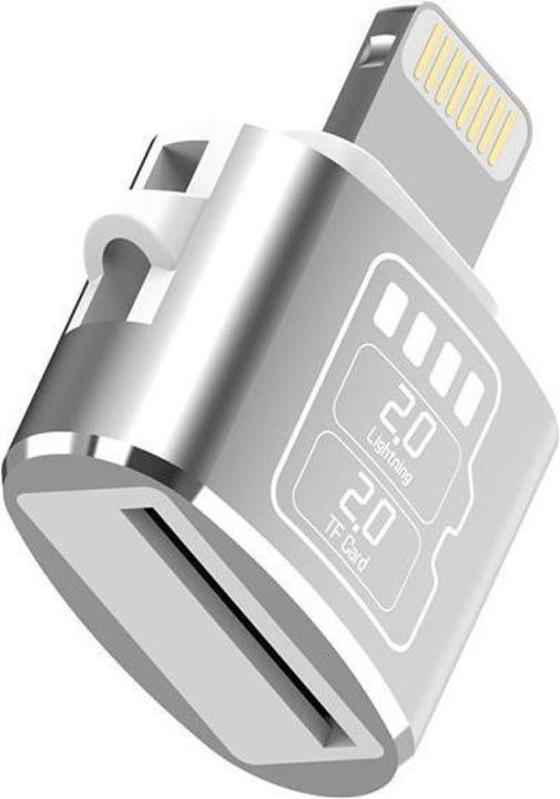 Actual product image PowerGuard Tinyplug Lightning MicroSD Photo Video File Transfer Adapter (Lightning, MicroDot)