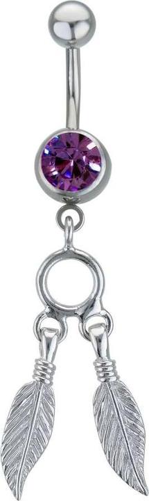 Image du produit Bijouteria Piercing nombril (Acier inoxydable, Laiton, Cristallin)