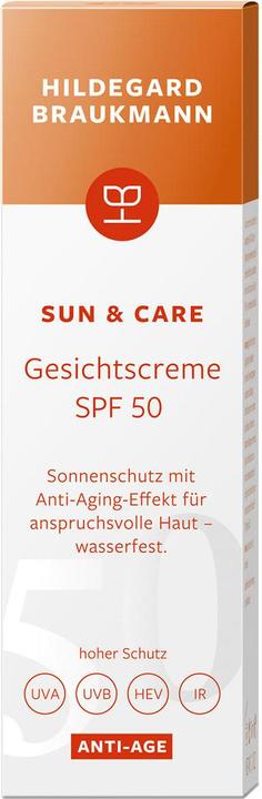 Image du produit Hildegard Braukmann sun & care Crème anti-âge pour le visage SPF 50 (Crème solaire visage, SPF 50, 50 ml)