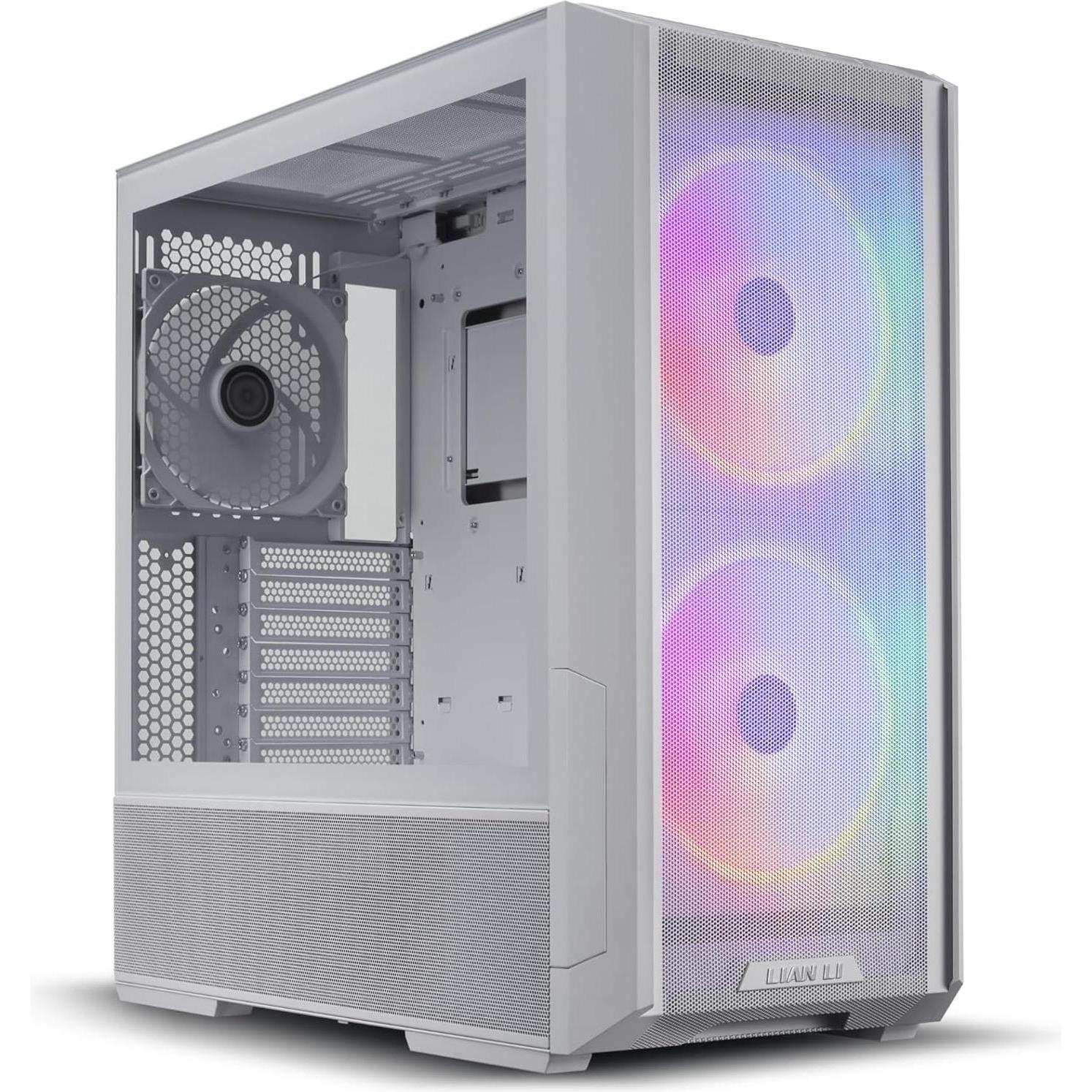 Lian-Li LANCOOL 216 RGB, case E-ATX, midi tower (ATX, E-ATX, mATX, Mini-ITX), Case PC, Bianco