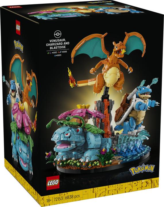 Actual product image LEGO Bisaflor, Glurak and Turtok (72153, LEGO Pokémon)