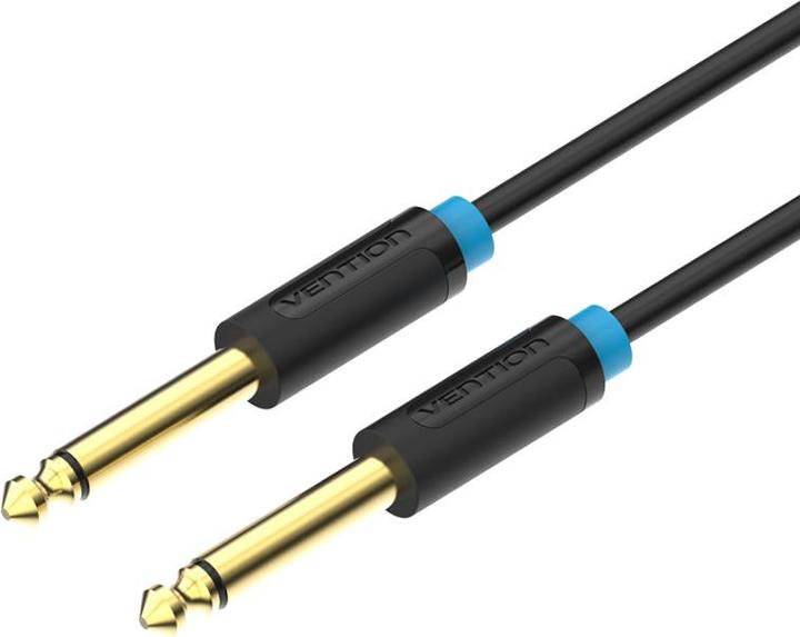 Actual product image Vention 6.35mm TS Male to Male Audio Cable 3m BAABI (black) (3 m, 6.3mm jack cable)