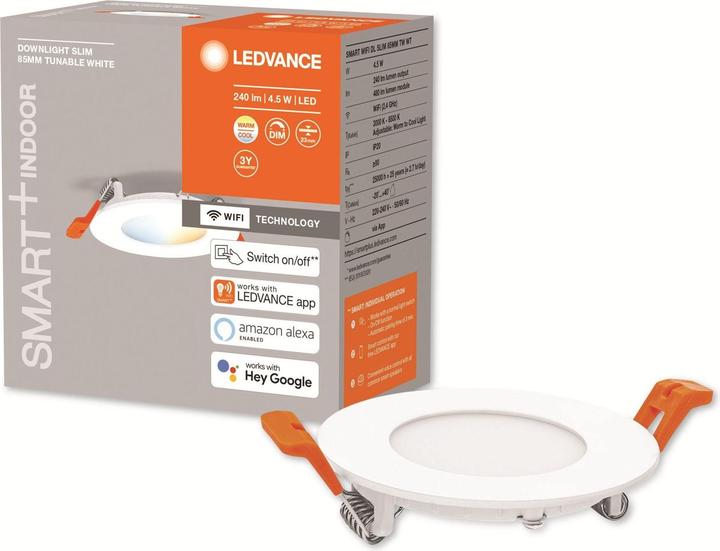 Image du produit Ledvance Smart+ Spot ultra slim 80mm white 4w 300 lum WIFI TW IP20 (240 lm)