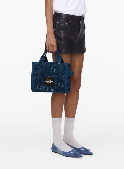 Produktbild Marc Jacobs borsa the small tote in denim with critical application