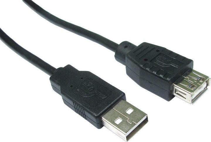 Image du produit Cables Direct CDL 1.8MTR USB 2.0 A M - A F NOIR (1.80 m, USB 2.0)