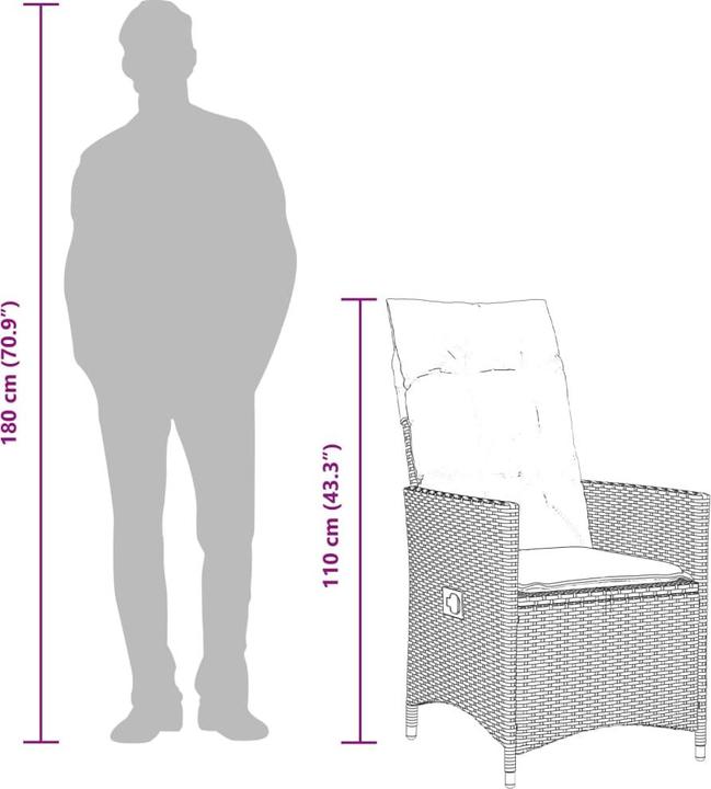 Produktbild vidaXL Garten Essgruppe