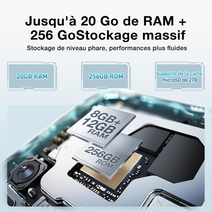 Actual product image Doogee Ultra-Thin Unbreakable Android 14 Smartphone with 50 MP Camera and 5150 mAh Battery (256 GB, 6.56", Dual SIM)