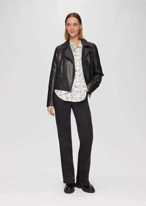 Immagine prodotto s.Oliver Bluse Satinierte Viskosebluse mit All-over-Print (46)