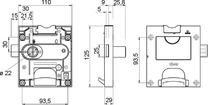 Actual product image Ojmar Coin deposit locks