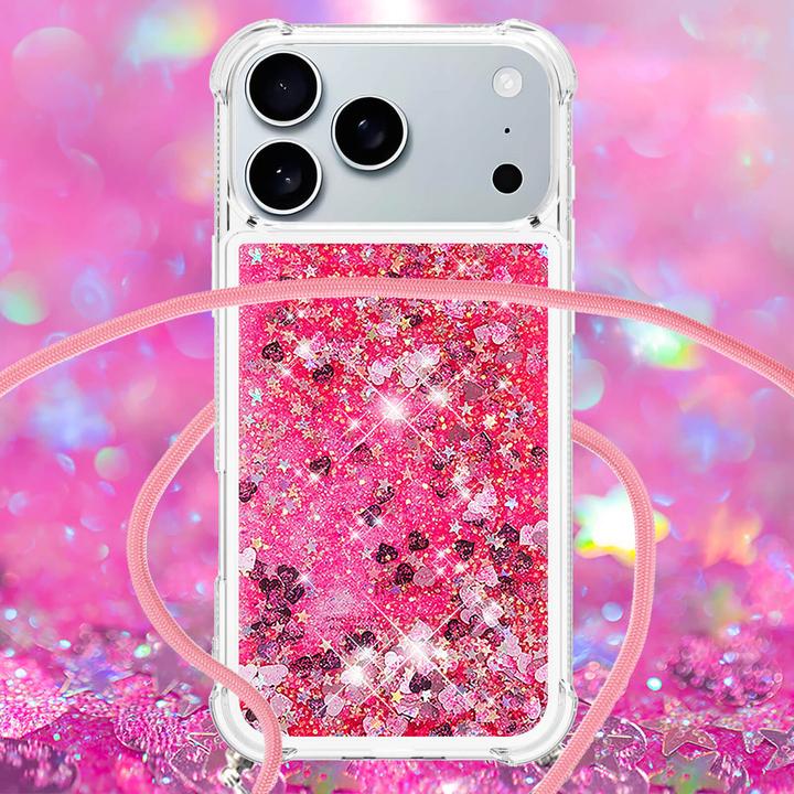 Immagine prodotto Cover-Discount iPhone 17 Pro - Glitzer Hülle mit Kordel (Apple iPhone 17 Pro)
